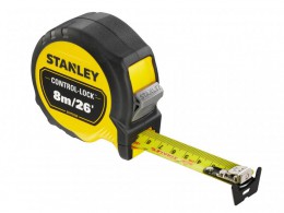 STANLEY Hand Tools CONTROL-LOCK Pocket Tape 8m/25ft (Width 25mm) £17.99